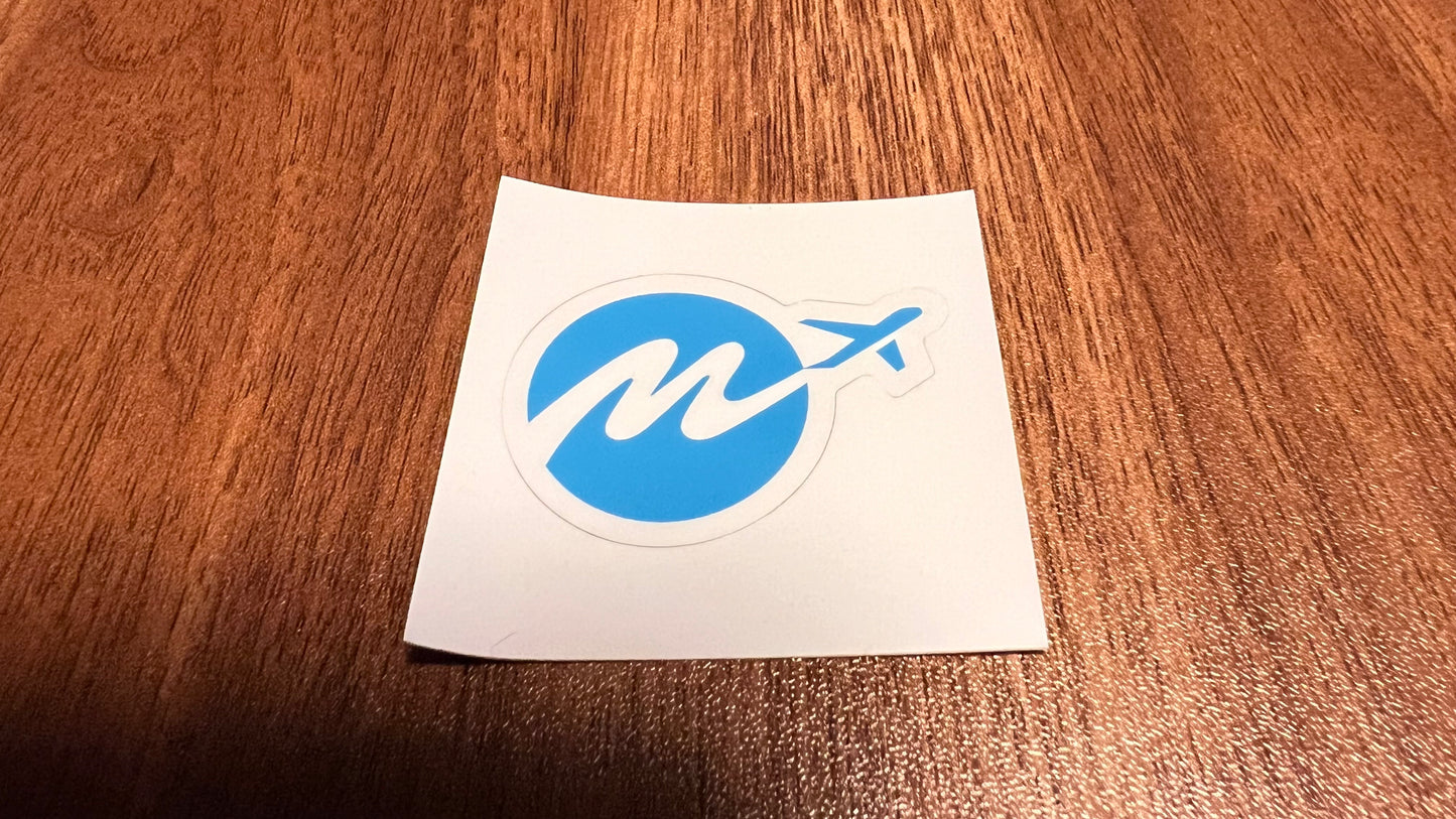 もーりーチャンネル「マーク」ステッカー小(耐水タイプ)※スマホなどいろいろなところにオススメ【送料無料】